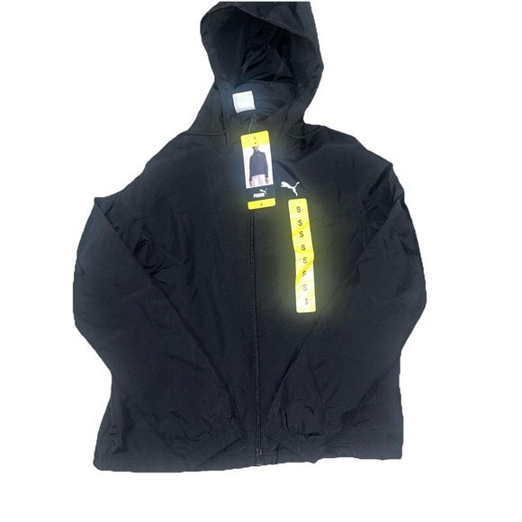 Puma Jackets & Blazers - NWT Women's Black PUMA Woven Zip Up Hooded Jacket *XS*